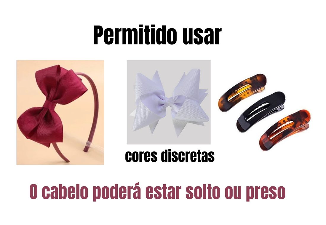 Acessórios de cabelo em cores discretas